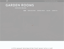 Tablet Screenshot of gardenroomsni.com